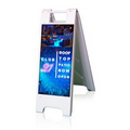 Small White-Double Sided Poster Stand Small White Double-Sided Poster Stand